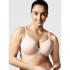 NWT New Chantelle Nude Blush C Ideal Back Smoothing Plunge T-Shirt Bra